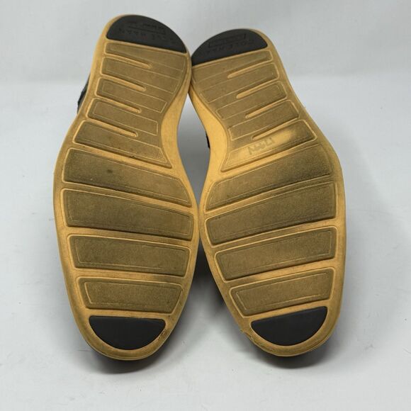 Cole Haan Original Grand Wingtip Shoes Mens 13 M Gray Leather Yellow Soles - Picture 14 of 16